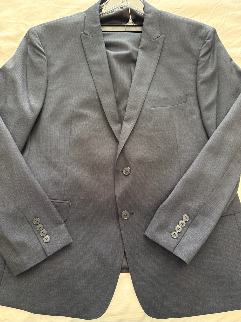 Men's Calvin Klein blue pinstripe Blazer and pants- Tailored Two-Button Jacket